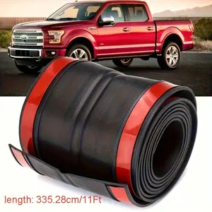 335.28cm All-Weather Truck Tailgate Seal Strip - Universal Black Weatherstrip for Durable and Flexible Trunk Gap Sealing - Practical Truck Trunk Sealing Accessory for All-Weather Protection - Essential Tailgate Weatherstrip for Vehicle Gap Sealing &