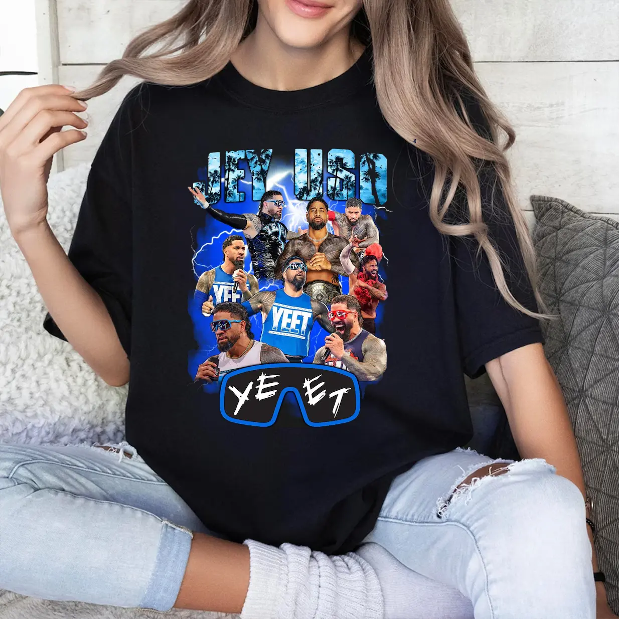 Jey Uso Yeet  Shirt, Fashion Cotton, Full Colors, Full Sizes, For Men, For Women