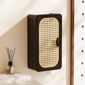 Wall-mounted retro storage boxes, wall-hung cosmetic storage boxes, portable wardrobe organizers and space-saving tissue boxes as storage solutions, wall shelves, home decorations, suitable for bathrooms, kitchens, living rooms, and bedrooms