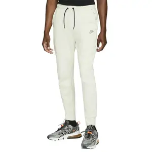 Men's Nike White/Heather Tech Fleece Joggers
