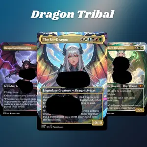 MTG Proxy 100+ Card Commander Deck Dragon Tribal Ramp & Overwhelm Firepower Strategy Theme Ready to Play Magic Style Deck Perfect Gift for Collectors and Card Players