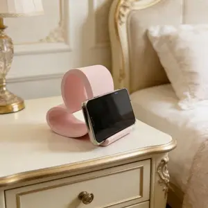 Heart-Shaped Phone Stand, 3D Printed Universal Holder, Desktop Organizer, Ideal for Home Office Party Decorations, Valentine's Day Christmas Gift