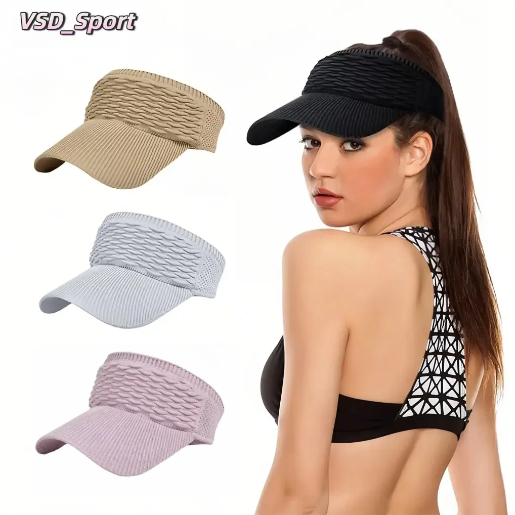 2Pcs Women's High Ponytail Sun Visor Hat I SunSafeTok That Girl Aesthetic Breathable Open-Top UV Protection Cap I Birthday Gift for HerRunning Hiking Beach Travel OutdoorDaily Wear