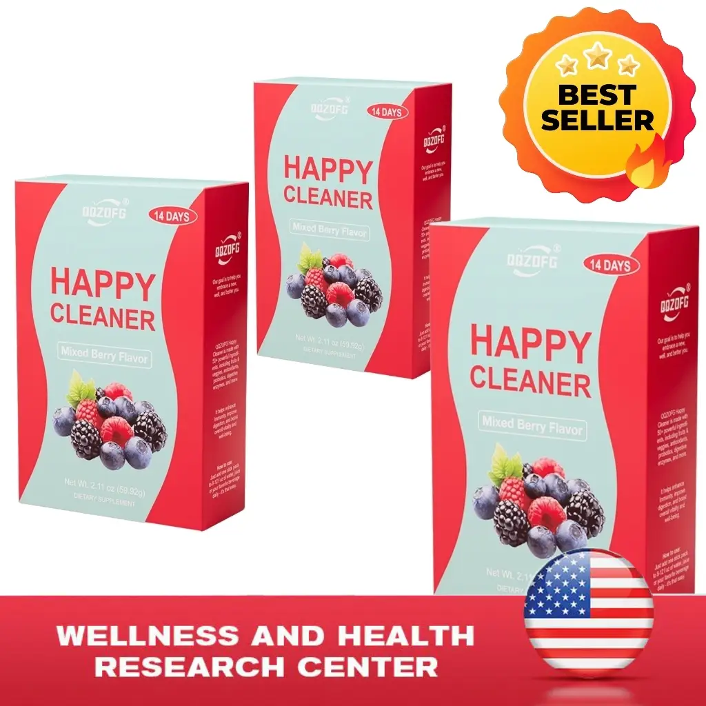 Happy Cleaner -Superfood Powder/Probiotics/Digestive Enzymes/Moringa-Supportsgut health -Boosts immunity, Edible Healthcare Fitness Dietary Prebiotics