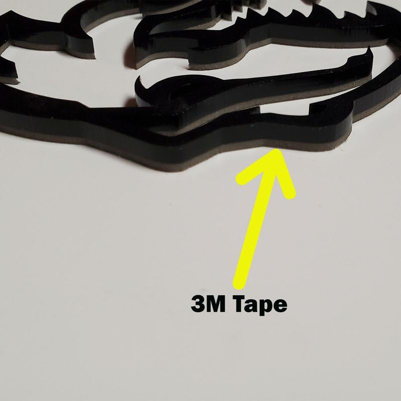 Custom T-REX Emblems for TRX Dodge Ram 1500 Fender badge Hellcat Style Trex Heads