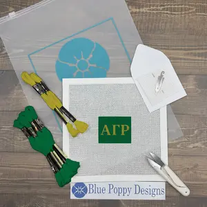 Alpha Gamma Rho 2x2 Needlepoint Kit