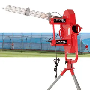 95 MPH Real Ball Pitching Machine &  48' Batting Cage Combo Deal-Heater Sports