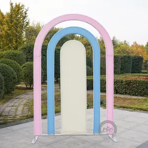 5FT*7.5FT | Rainbow Window Open Arched Frame Wedding Backdrop Stand