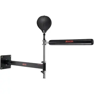 VEVOR Wall Mount Boxing Spinning Bar, Adjustable Punching Spinning Bar, Boxing Speed Trainer with Gloves, Black Reflex Boxing Bar, Boxing Training Equipment for Kickboxing, MMA, Stress Relief, FitnessVEVOR Super Brand Day