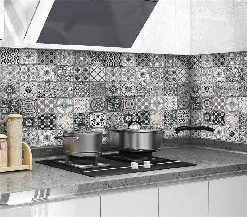 Kitchen Greaseproof Stickers – Waterproof, Oil-Proof, Heat-Resistant Wall & Countertop Protectors