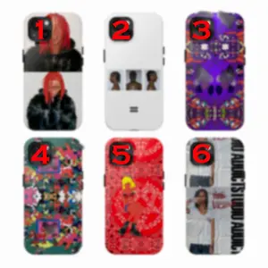 9 V Rapper New Album Emotions Inspired Phone Case For iPhone And Samsung Dark Aesthetic Underground Vibe Edgy Street Style Alt Culture Look O