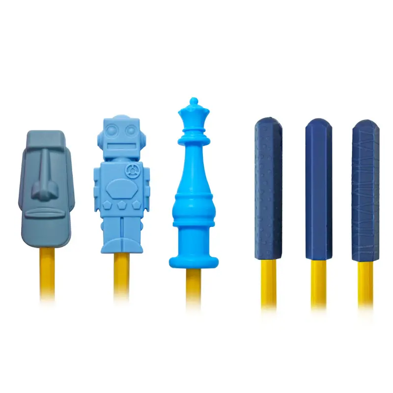 Silicone Chewable Pencil Topper Bundle