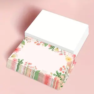 Floral Greeting Cards Set of 50, Blank Thank You Cards, Birthday Unique Design, Holiday Wedding Labels, Small Business Supplies