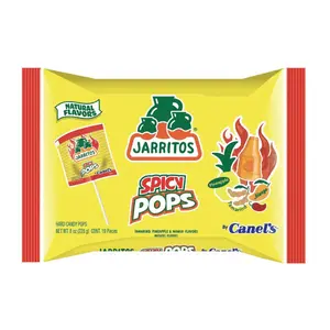 Jarritos Pops - Spicy or Sweet Pack Naturally Flavored Lollipop Candy, Mexican Candies, Dulces Mexicanos, Snack, Treat, Suckers