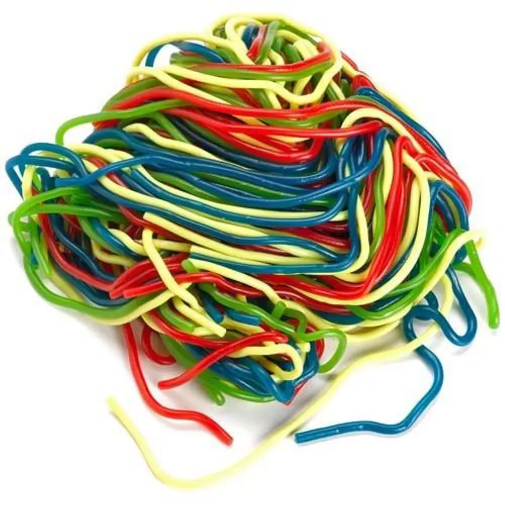 Gustaf's Rainbow Licorice Laces 2 lb Bulk Bag Fruity Shoestring Candy