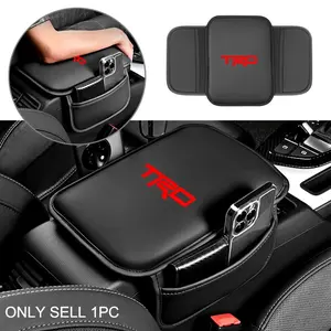 High Quality Car Armrest Box Pad Leather Center Console Cushion Mats, Fits Toyota Trd Corolla Yaris Chr Auris Rav4 Prius Prado