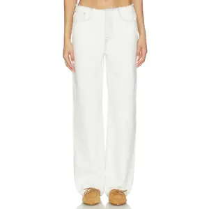 GRLFRND Jordan Low Rise Frayed Waist Boyfriend in Spring St