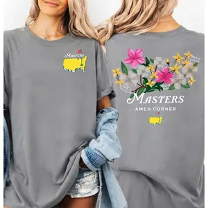 Masters Amen Corner Golf T Shirt | Iconic Amen Corner Layout With 2026 Tournament Inspired Augusta Style Course Graphic | Trendy Gift Ready Championship Weekend Golf Fan Aesthetic Style | Unisex Casual Graphic T Shirt, Unisex Casual Graphic T-Shirts