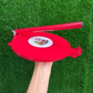 Tortilla Press Reinforced Rojo Delgada 9In Edition Santa Claus Limitada.