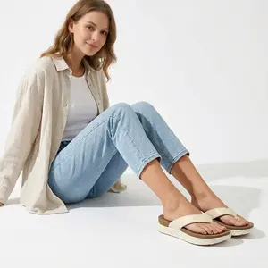 Women's Orthopedic Flip Flops with Arch Support | Comfortable Thick Sole Thong Sandals | Deep Heel Cup Walking Shoes for Summer