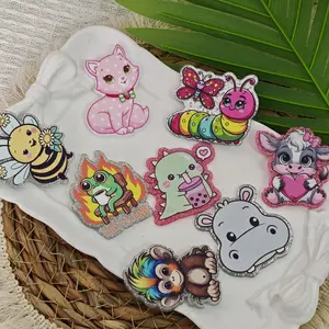 50pcs/bag Random Animals Acrylics Flatbacks for DIY Craft
