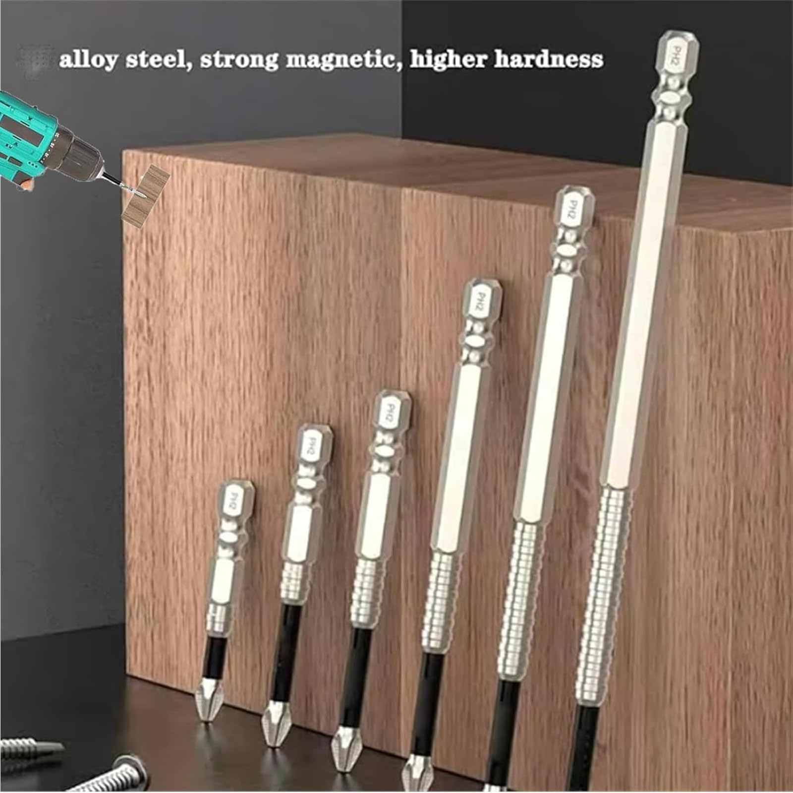 High-Magnetic Screwdriver Drill Bit, K5 High-Magnetic Drill Dit Set,Magnetic Durability Screwdriver Drill Bit Set, Anti Slip Magnetic Electric Screwdriver Set