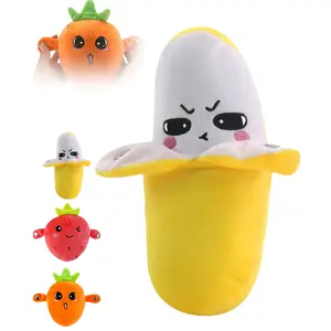 Interactive Music Plush Toy Set – Banana, Strawberry & Carrot Electric Plush Toys for Parent-Child Interaction, Couples & Friends Prank Toy, Valentine’s Day & Easter Party Fun Gift for Kids & Adults stuffed animals cute girly gifts