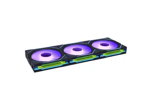 Lian Li UNI Fan SL-Infinity Wireless 120 - Triple Pack (Reverse Blade) - 2.4 GHz Wireless Signal ARGB Fan Control - Double Infinity Mirror - Low Noise - Controller Included - Black (12RSLIN1W3B)