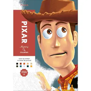 Disney Pixar Mystery Coloring Book: A Color-by-Number Adventure