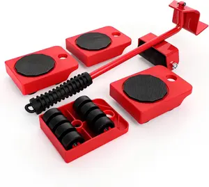 Furniture Lift Mover Tool Set - Heavy Furniture Movers with Wheels, Heavy Item Movers Sliders Furniture Lifter Tool for Furniture, Coffee Tables, Refrigerators, Washing Machines