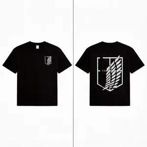 Attack on Titan Unisex Summer outfits men streetwear 80s 90s graphic tees cotton Anime funny Hoodies men gifts