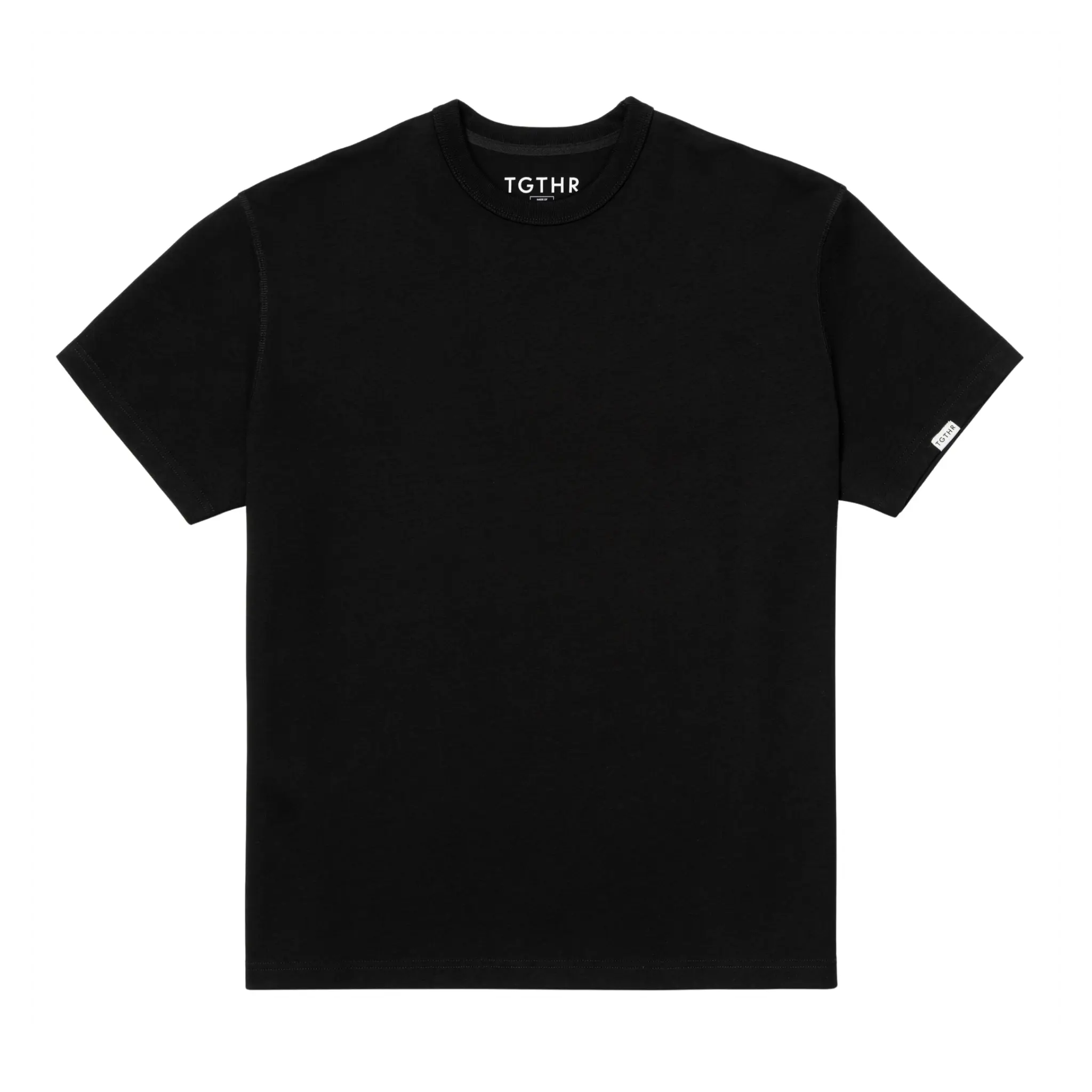 Men's Heavyweight 100% Cotton T-Shirt 420 GSM - Slimming Fit, Anti-Cling, Tapered Sleeves, Snug Collar - The Heaviest, Softest Shirt - Premium Tee for Dad Bod, Big and Tall, Athletic Build - TGTHR TG1
