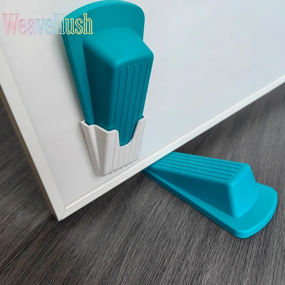New Door Stopper Combination Storage Device, made of eco-friendly non-toxic TPR material, safety anti-collision door top design, slip-resistant and durable, effectively prevents door slamming, perfect for home safety protection and daily household use.