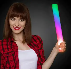 LED Light Up Flashing 16 Inch Foam Stick Baton