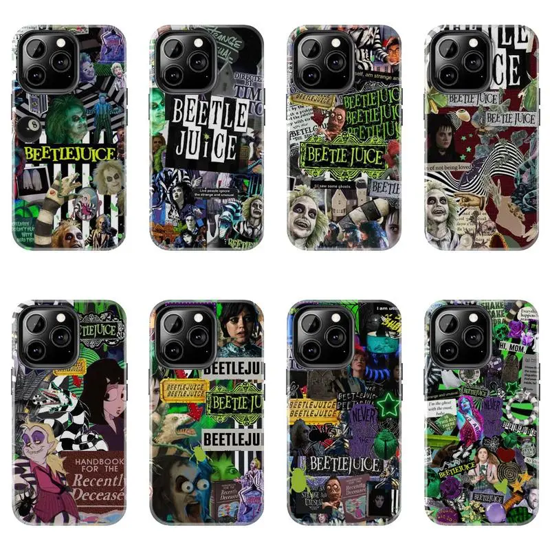 Beetlejuice Lydia Deetz Phone Case, No Feet Party Tough Cover, Compatible with iPhone 11-17 Pro Max/Plus and Samsung Galaxy S23-25