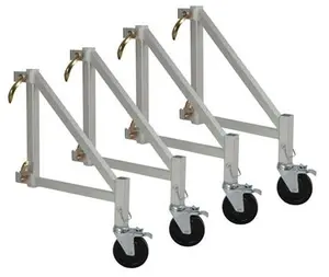 Metaltech I-CAIRO4 Outfiggers With Casters For 6 Ft. Aluminum Baker Style Scaffold I-Caisc - Set Of 4