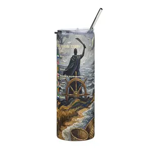 Mende Amistad Heritage Personalized Genealogy DNA Stainless Steel Tumbler & Custom Sierra Leone Family Tree Ancestry Gift Black History Month