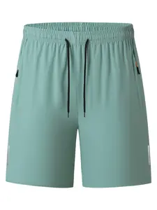 Men's Reflective Sequins Drawstring Waist Gym Shorts, Casual Breathable Comfortable Shorts for Summer, Men's Sportswear for Running Gym Workout