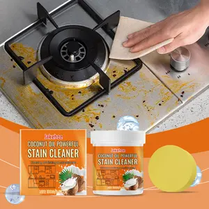 Coconut oil stain remover for household use, multi-purpose cleaning, polishing, stain removal, oil stain removal, surface cleaner