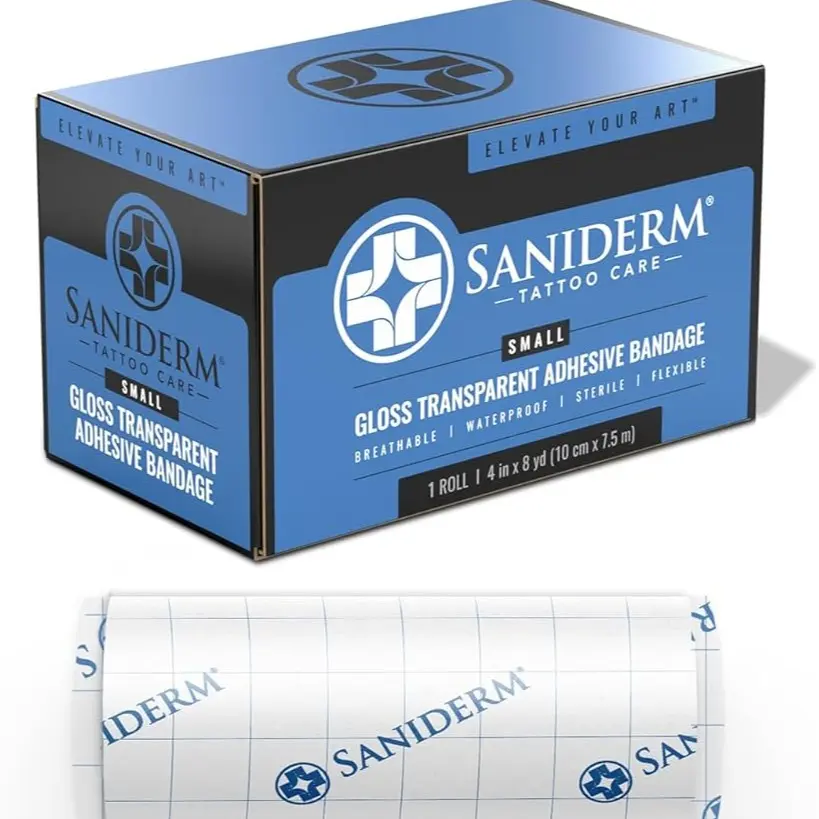Saniderm Transparent Original Tattoo Bandage Roll - Small 4 in x 8 yd (1 Roll)