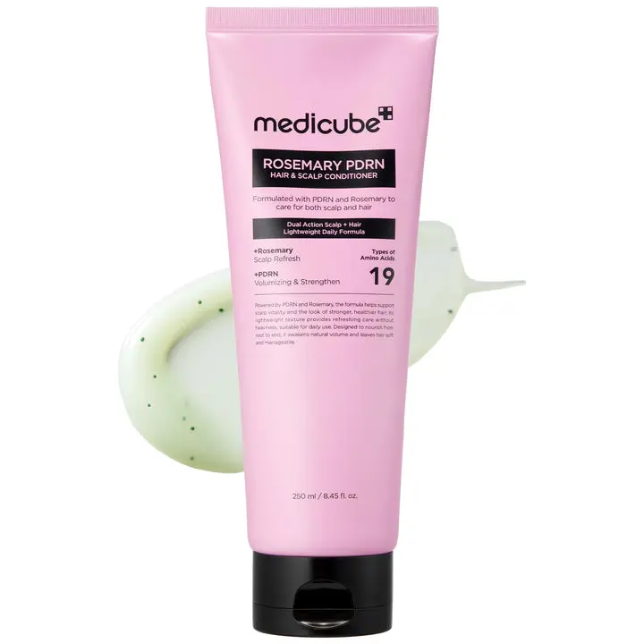 [MEDICUBE] Rosemary PDRN Hair&Scalp Conditioner 250ml to Strand Nourishing Conditioner, Moisturizing Hair Conditioner for Scalp & Dry Hair Care, Rosemary PDRN Formula, 8.45 fl oz