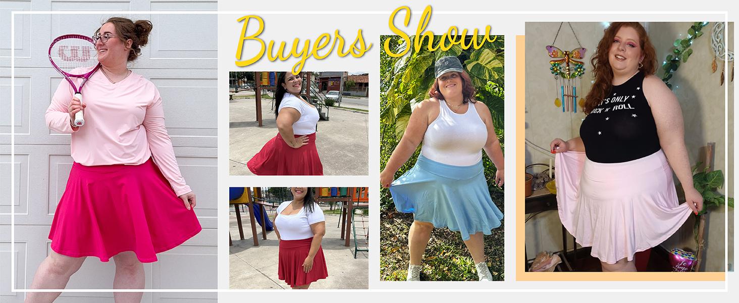COOTRY Women's 【Plus Size】 Pleated Tennis Skirt with Shorts High Waisted Tummy Control Athletic Golf Skorts High Waisted Workout Skirts with 2 Pockets & Internal Drawcord | 2026 summer clothes | 2026 Spring Break Gift For Easter's Day Mother's Day tiktok COOTRY Women's 【Plus Size】 Pleated Tennis Skirt with Shorts High Waisted Tummy Control Athletic Golf Skorts High Waisted Workout Skirts with 2 Pockets & Internal Drawcord | 2026 summer clothes | 2026 Spring Break Gift For Easter's Day Mother's Day tiktok