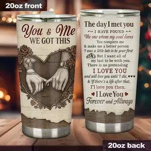 You And Me We Got This Couple Tumbler, Insulated Tumbler Gift For Husband And Wife - cpl10020