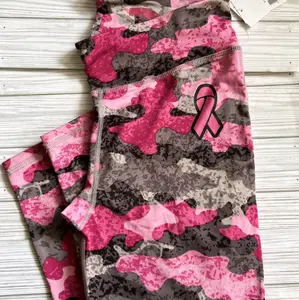 womens pink camo leggings NWT