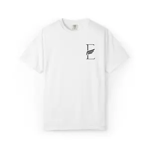 Minimal Letter E Logo T-Shirt | Monogram Chest Print