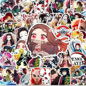 50Pcs Ghost Destroyer Blade Graffiti Sticker Personalized Cartoon Day Man DIY Skateboard Luggage Sticker Waterproof