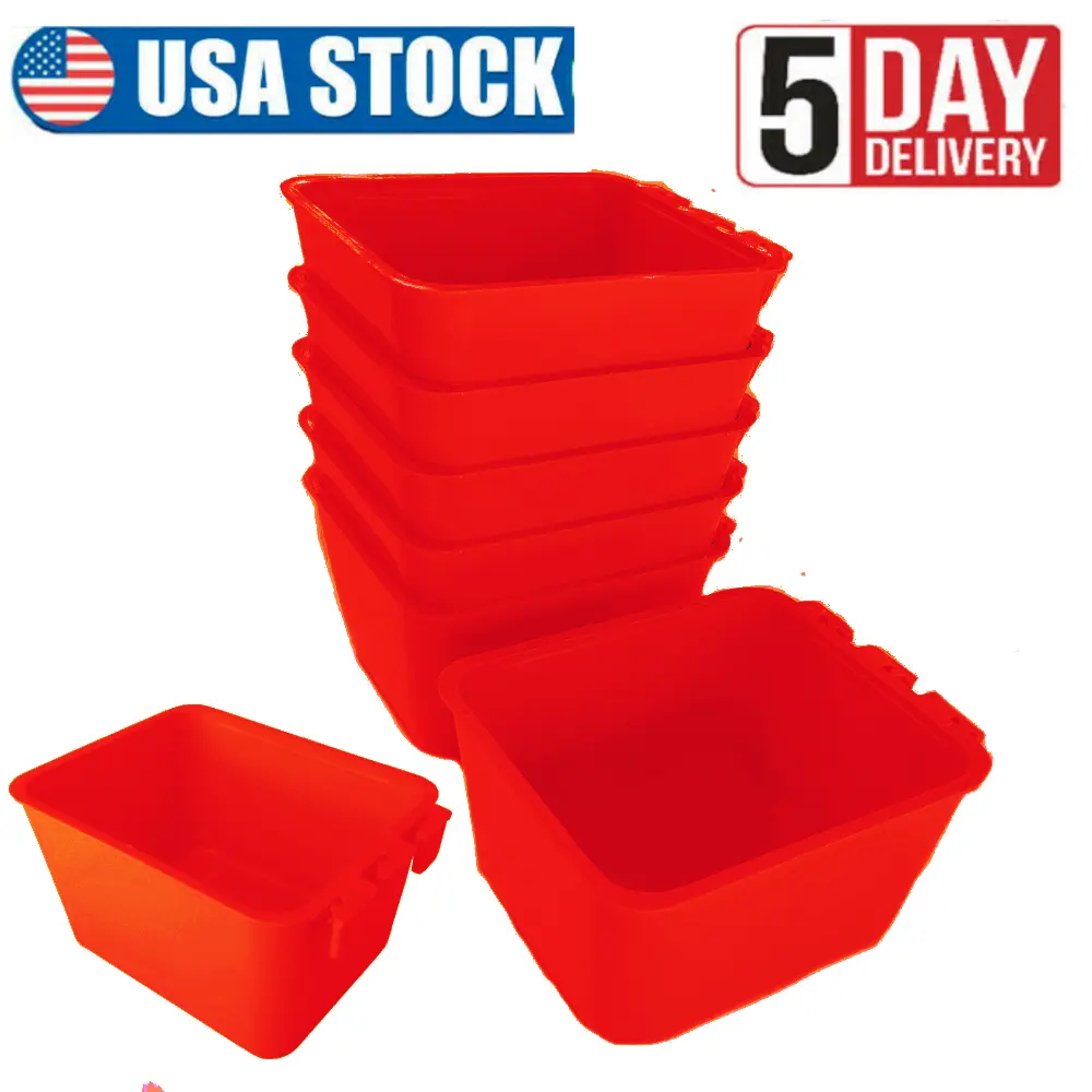 16-Piece Compact Plastic Bird Cage Cups, 16 oz Easy-to-Hang Uncharged Poultry Feeder & Waterer for Poultry (Wire Cage Compatible), Ideal for Small Spaces
