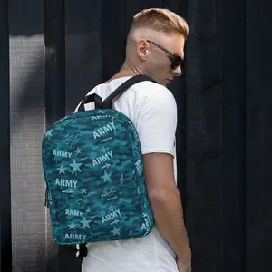 “My Army” Camo Backpack – Water-Resistant Tactical Print Backpack for Kids & Teens Dual-Shoulder Camouflage