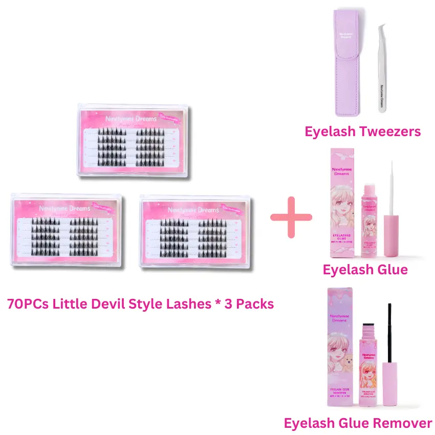 3 Packs + Accessories (Daily Lash Glue)