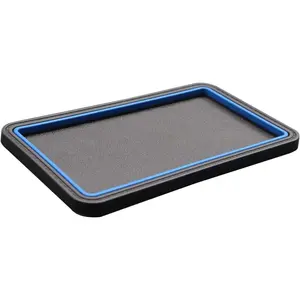 Dashboard Anti-Slip Grip Mat, Cell Phone Holder Gel Pad, Multifunctional Dashboard Sticky Pad, Universal  Interior Accessories for GPS, Keychains, Sunglasses (Blue)